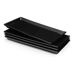 Budget 😉 Sweese 13.8 Inch Rectangular Porcelain Serving Trays 🔔 -SWEESE Shop 13.8inchesRectangularPlatters 1