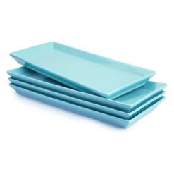 Budget 😉 Sweese 13.8 Inch Rectangular Porcelain Serving Trays 🔔 -SWEESE Shop 13.8inchesRectangularPlatters 3