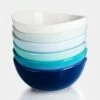 Promo ✨ Sweese Blue Assorted Curved Porcelain Bowls 🔥