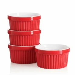 Sweese Elegant Shop 8 Cheap ๐ Sweese Red Porcelain Ramekins ๐ฅฐ