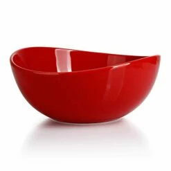 Outlet 👍 Sweese Red Curved Porcelain Bowls 👏 8 Outlet 👍 Sweese Red Curved Porcelain Bowls 👏 -SWEESE Shop 31OR1 vKzqL