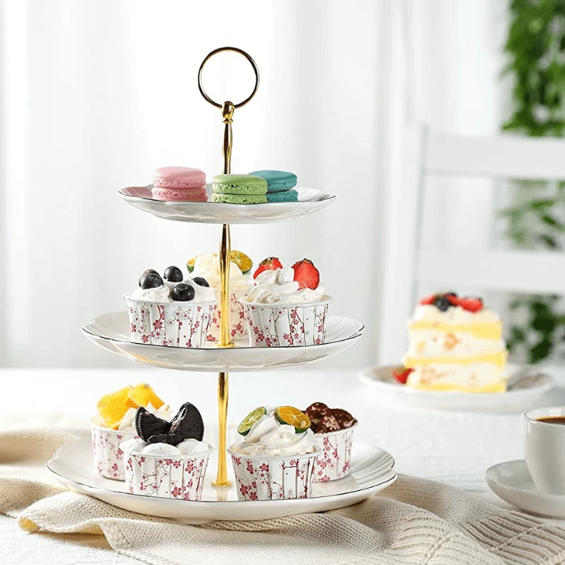 Promo 🔥 Sweese 3 Tier Floral Cupcake Stand 🎁 2 Promo 🔥 Sweese 3 Tier Floral Cupcake Stand 🎁 - Image 2