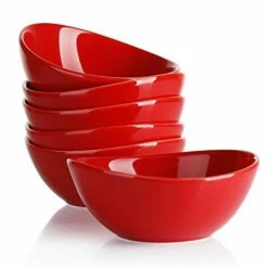 Outlet 👍 Sweese Red Curved Porcelain Bowls 👏 7 Outlet 👍 Sweese Red Curved Porcelain Bowls 👏 -SWEESE Shop 41TMSEsxh9L 1