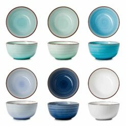 Flash Sale 🎉 Sweese Blue Gradient Porcelain Bowls 🛒 -SWEESE Shop 4df7aba6f6bb94cfd717eb1ef78b1216