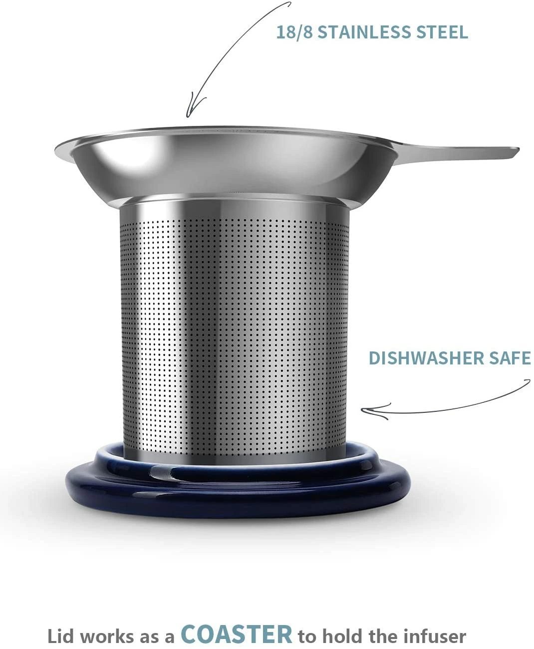 Promo ๐ Sweese Tall Porcelain Tea Infuser ๐ 3 Promo ๐ Sweese Tall Porcelain Tea Infuser ๐ - Image 3