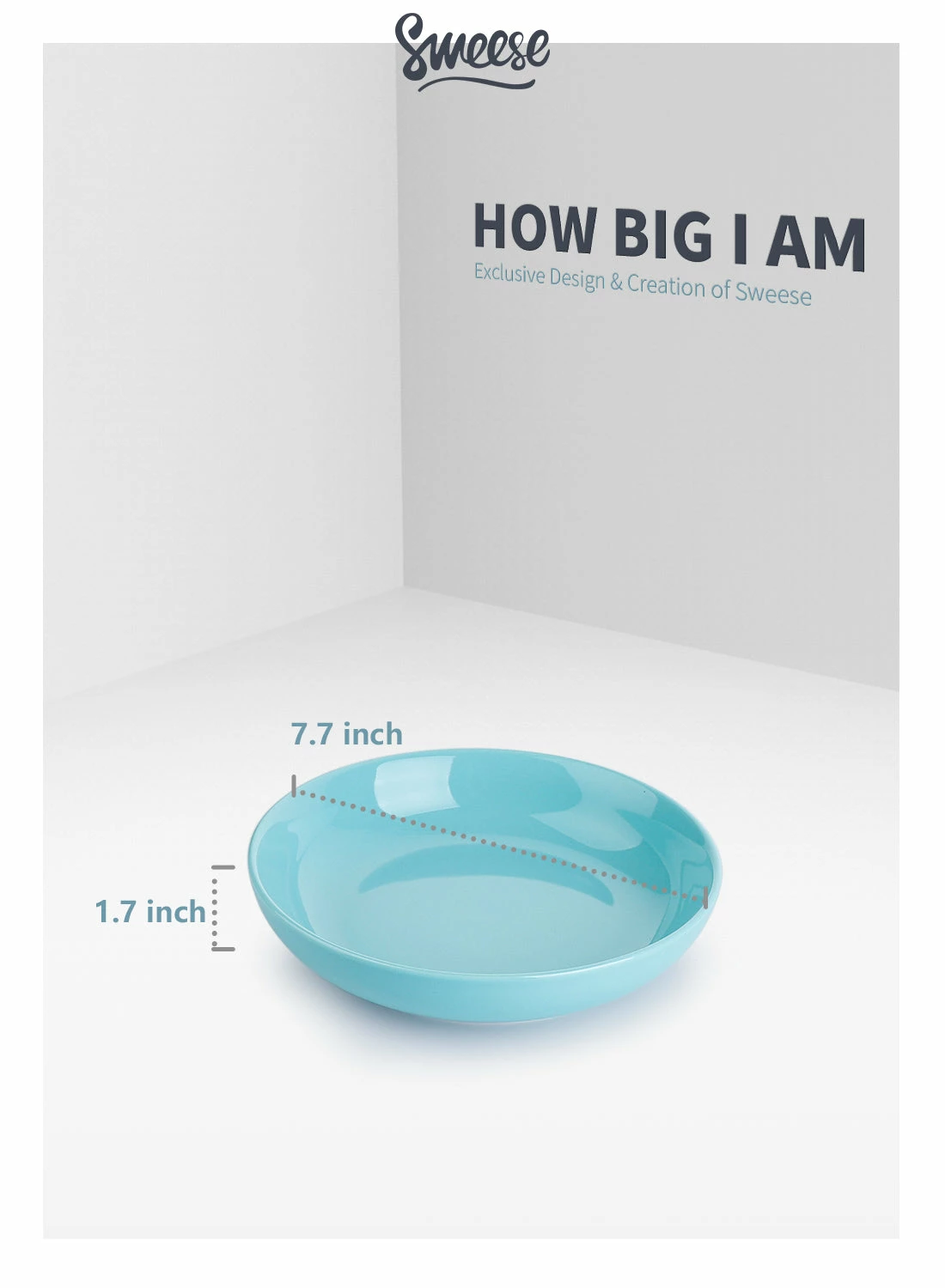 Flash Sale π Sweese Turquoise Porcelain Pasta Bowls π 4 Flash Sale π Sweese Turquoise Porcelain Pasta Bowls π - Image 4