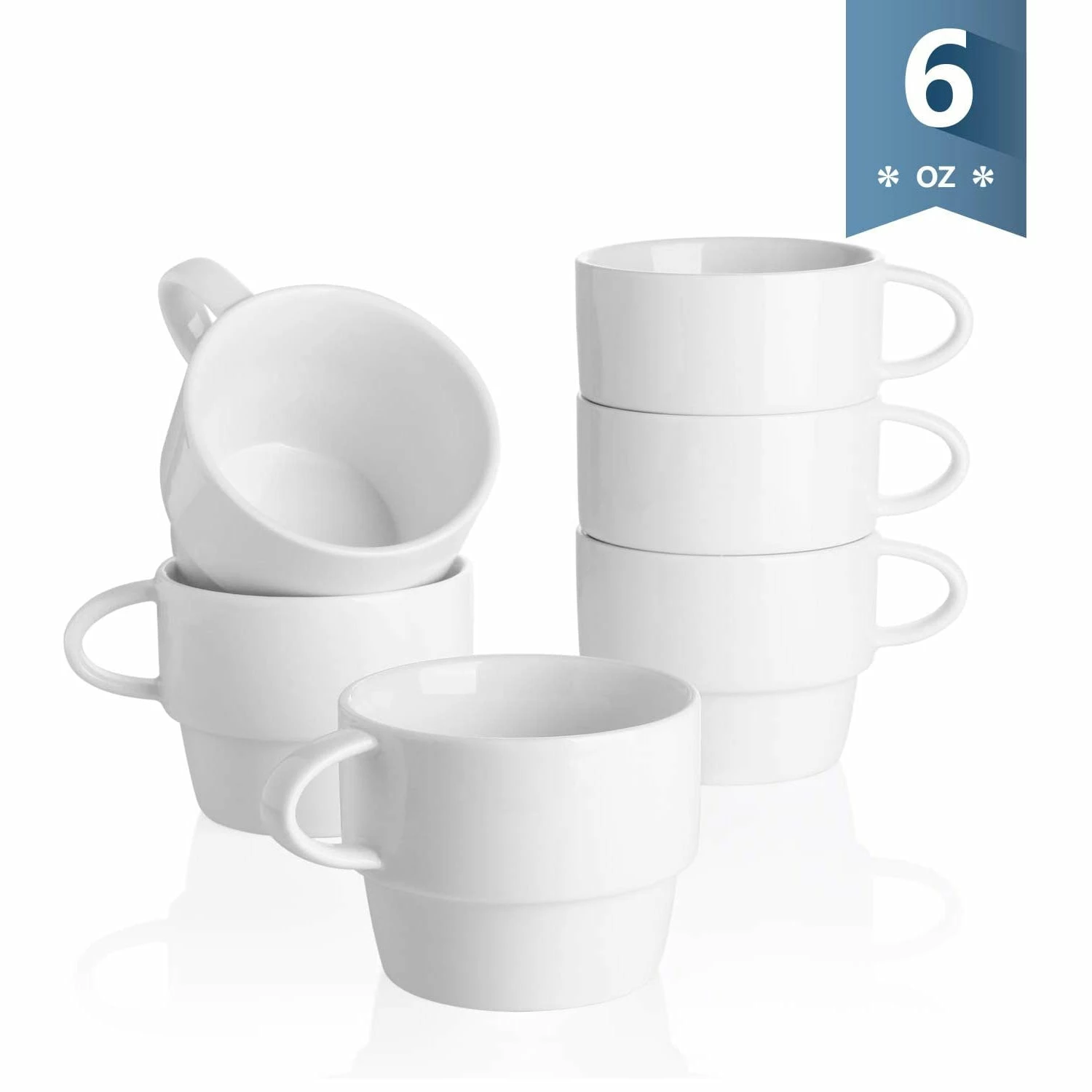 Outlet โจ Sweese White Stackable Coffee Cups ๐ 3 Outlet โจ Sweese White Stackable Coffee Cups ๐ - Image 3