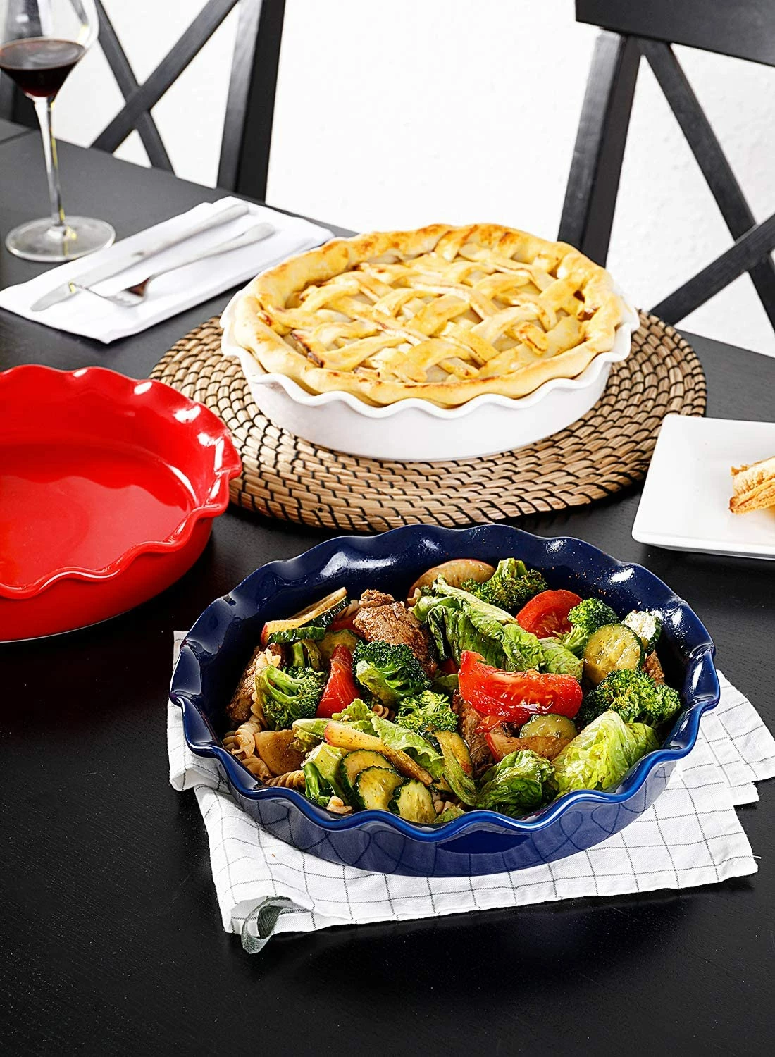 Discount 🛒 Sweese Ruffled Ceramic Pie Pan ⌛ 3 Discount 🛒 Sweese Ruffled Ceramic Pie Pan ⌛ - Image 3