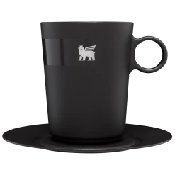 Deals 😀 Stanley The DayBreak Café Latte Cup & Stillness Saucer | 10.6 OZ ✨ -SWEESE Shop B2B Web PNG Cafe Latte Cup Stillness Saucer 10 6OZ Matte Black Front