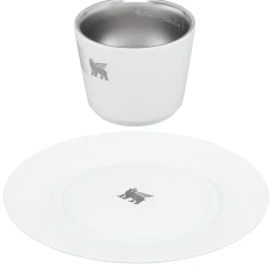 Wholesale ⭐ Stanley The DayBreak Demitasse Cup & Stillness Saucer | 2.2 OZ ❤️ -SWEESE Shop B2B Web PNG Demitasse Cup Stillness Saucer 2 2OZ Pale Stone Hero Exploded