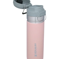 Hot Sale 🛒 Stanley 1913 The Quick Flip Go Bottle | 24 OZ 🔔 -SWEESE Shop B2B Web PNG The GO Quick Flip Water Bottle Blush 24oz Hero Open