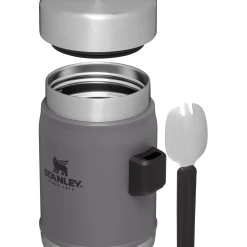 New 🧨 Stanley Classic Legendary Food Jar + Spork | 14 OZ ❤️ -SWEESE Shop B2B Web PNG The Legendary Food Jar Spork 0 4L Charcoal Hero Exploded