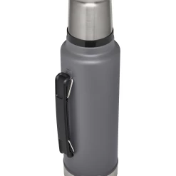 New ⌛ Stanley Classic Legendary Bottle | 1.5 QT 😀 -SWEESE Shop B2B Web PNG The Legendary Vacuum Bottle Charcoal Hero Back