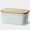 Cheap ⌛ Sweese Rectangle Butter Dish with Beech Wooden Lid 😉