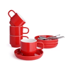 Brand new ✔️ Sweese Espresso Cups with Saucers and Spoons 👏 -SWEESE Shop EspressoCupswithsaucers 3