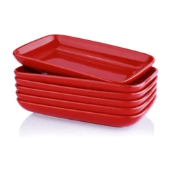 Best Sale 🎉 Sweese Rectangular Salad Plates, Set of 6 🌟 -SWEESE Shop RectangulardessertPlates