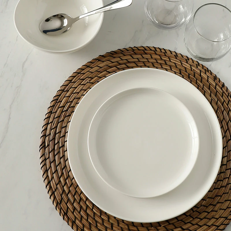 Buy ❤️ Sweese White Round Porcelain Plates 😀 2 Buy ❤️ Sweese White Round Porcelain Plates 😀 - Image 2