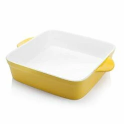 Best reviews of 💯 Sweese Color Square Baking Dish with Double Handle 🎁 -SWEESE Shop SquareBaker 8Inch DoubleHandle Yellow