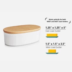 Deals ❤️ Sweese Airtight Oval Butter Dish with Lid ⌛ -SWEESE Shop butterdish 3 3042843d 2e1d 43da bdc2 87237352754d