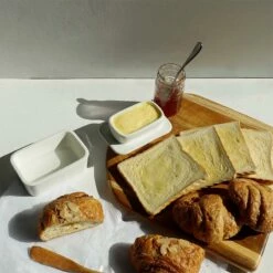 Coupon ⌛ Sweese White French Butter Keeper Crock 😉 -SWEESE Shop butterkeeperwithlid 1