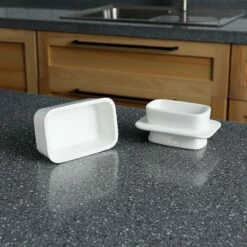 Coupon ⌛ Sweese White French Butter Keeper Crock 😉 -SWEESE Shop butterkeeperwithlid 3