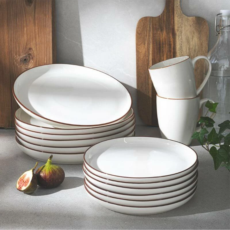 Best Pirce ⭐ Sweese Gradient Porcelain Plates, Set of 6 😍 2 Best Pirce ⭐ Sweese Gradient Porcelain Plates, Set of 6 😍 - Image 2