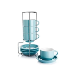 Best Sale ๐ Sweese Stackable Coffee Cups with Saucers and Metal Stand โญ 8 Best Sale ๐ Sweese Stackable Coffee Cups with Saucers and Metal Stand โญ -SWEESE Shop coffeecupswithsaucerandmetalstand