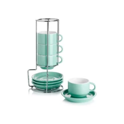 Best Sale ๐ Sweese Stackable Coffee Cups with Saucers and Metal Stand โญ 9 Best Sale ๐ Sweese Stackable Coffee Cups with Saucers and Metal Stand โญ -SWEESE Shop coffeecupswithsaucerandmetalstand 3