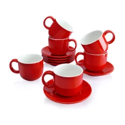 Best reviews of 🔥 Sweese 6 Ounces Porcelain Cappuccino Cups with Saucers ✨ -SWEESE Shop cupswithsaucers 3