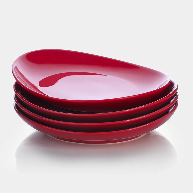 Best reviews of ๐ Sweese Red Curved Porcelain Plates ๐ 1 Best reviews of ๐ Sweese Red Curved Porcelain Plates ๐