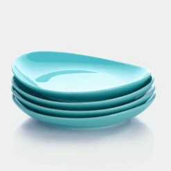 Flash Sale ❤️ Sweese Turquoise Curved Porcelain Plates 🥰