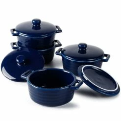 Best deal 🌟 Sweese Round Mini Casserole Dish with Lid 🔔 -SWEESE Shop navyminicasseroledish b1ee93a3 6d06 43bd a848 c3e065ea00a2