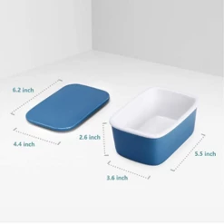 Budget 🎉 Sweese Porcelain Butter Dish with Lid 👍 -SWEESE Shop porcelainbutterdishwithlidsize